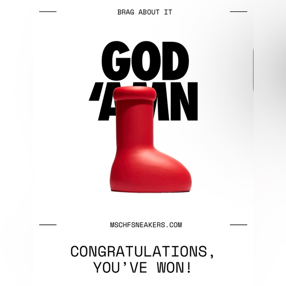 Big Red Boots MSCHF - Picture 1 of 1